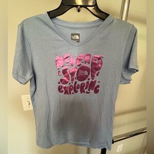 Northface Shirt- don’t stop exploring XL
